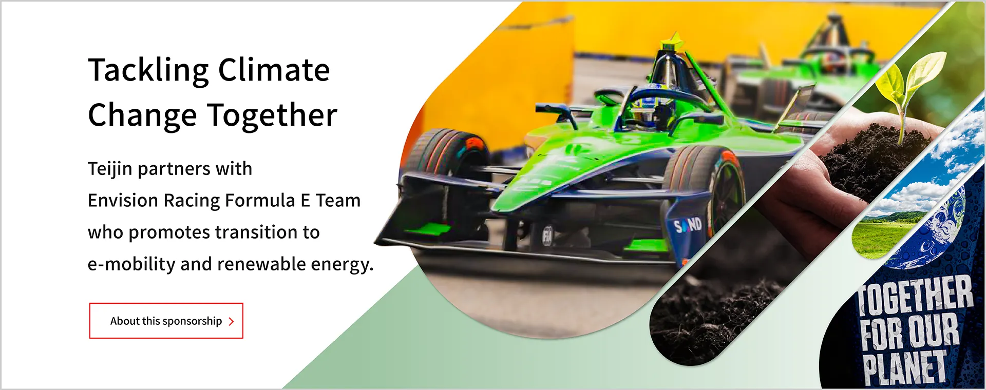 Tackling Climate Change Together. Link to About this sponsorship